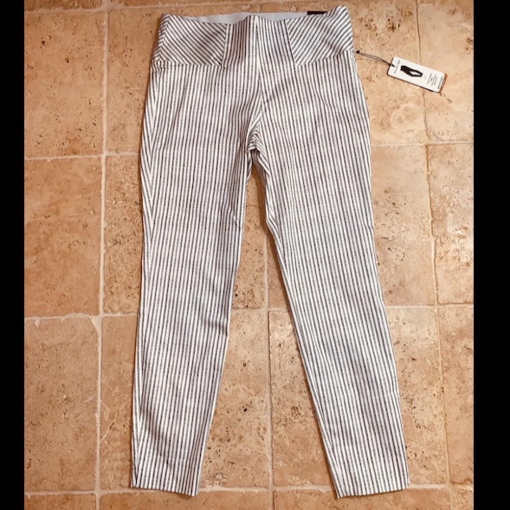 White Stripped Pants